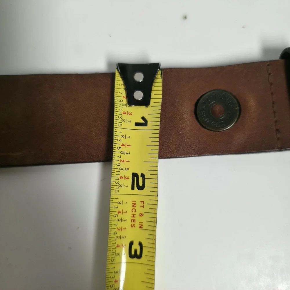 Levi's Strauss & Co. Shotgun  Brown Full Grain Leather Belt Mens Sz 40